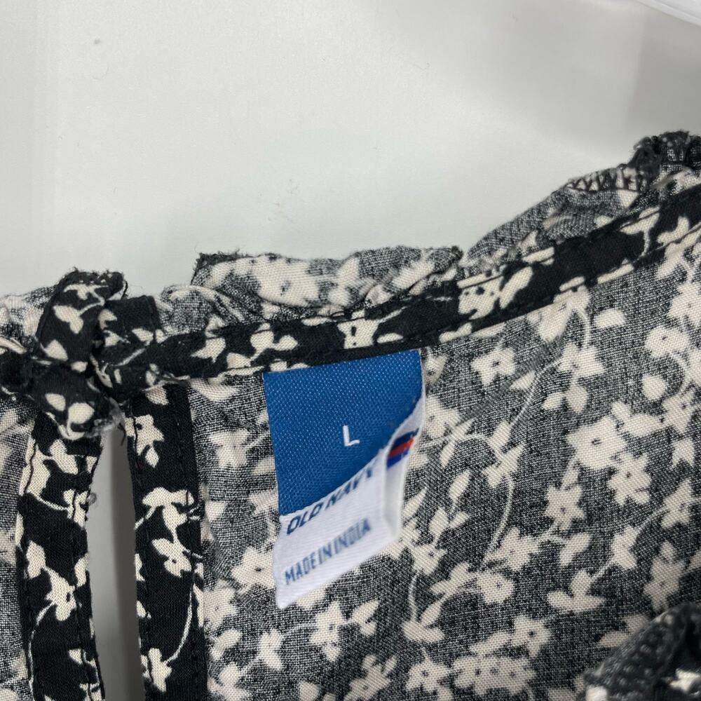 Old Navy Ruffle Sleeve Floral Top Size Large - Picture 5 of 6